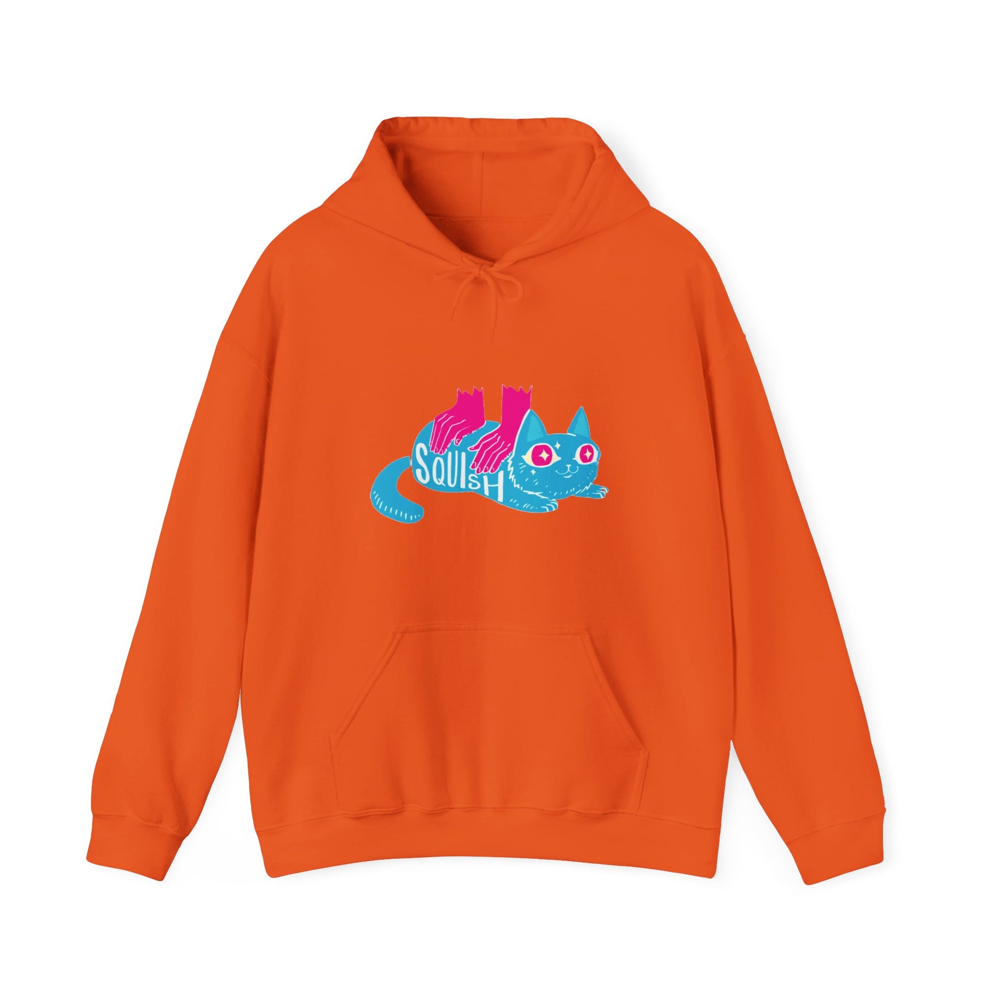 Orange | Squish That Cat Unisex Hoodie