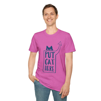 Calling All Shoulder Cats Essential Unisex Cotton Tee, Four Colors, 6 Sizes