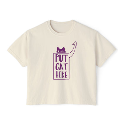 Women's Ivory Boxy Tee, 3 Sizes