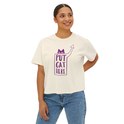 Women's Ivory Boxy Tee, 3 Sizes