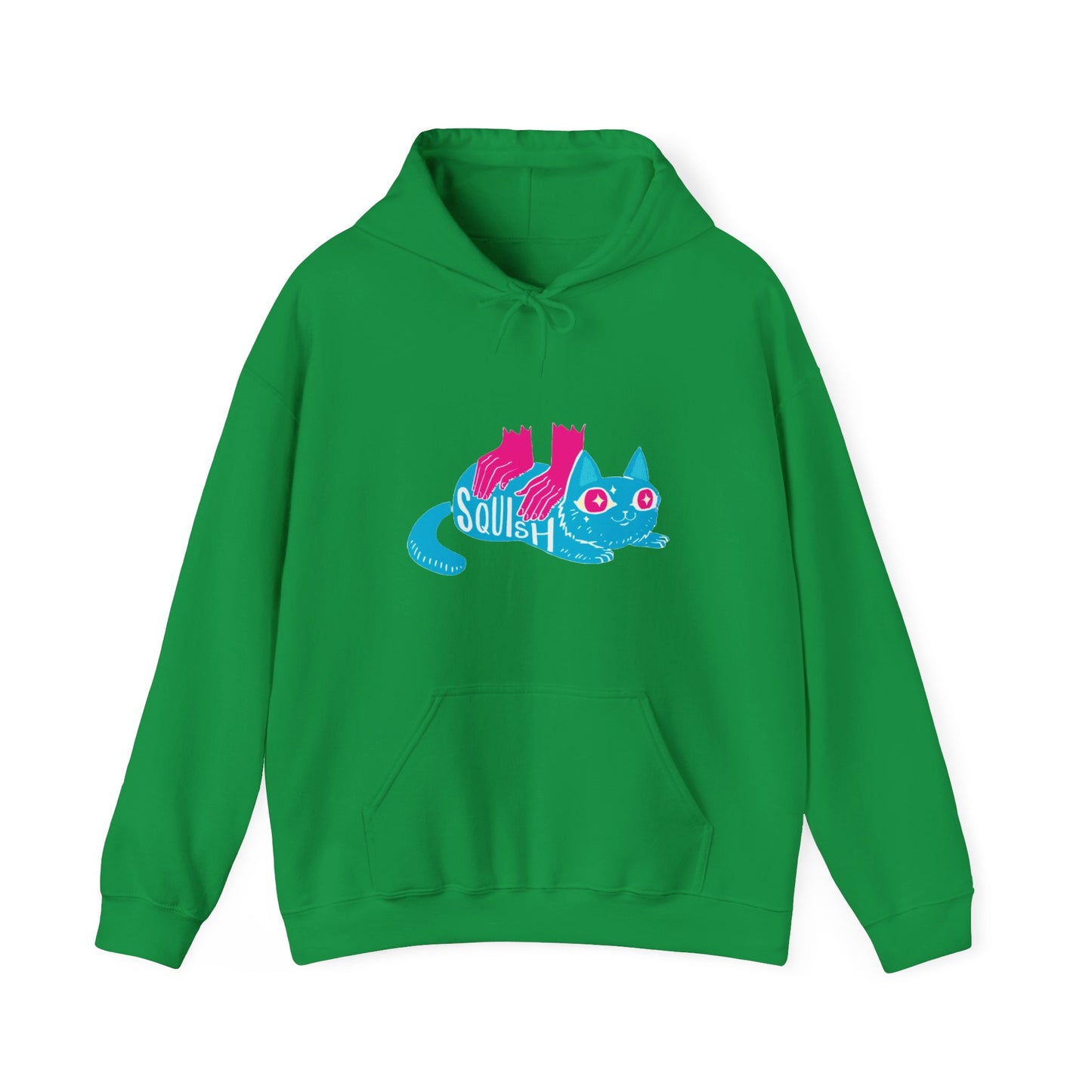 Leaf Green | Squish That Cat Unisex Hoodie