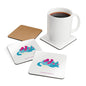 Squish That Cat Corkwood Coaster Set, 4-Pieces / 3.75 x 3.75-in