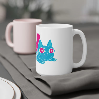 Squish That Cat Classic Cermic Mug, 15oz or 20oz