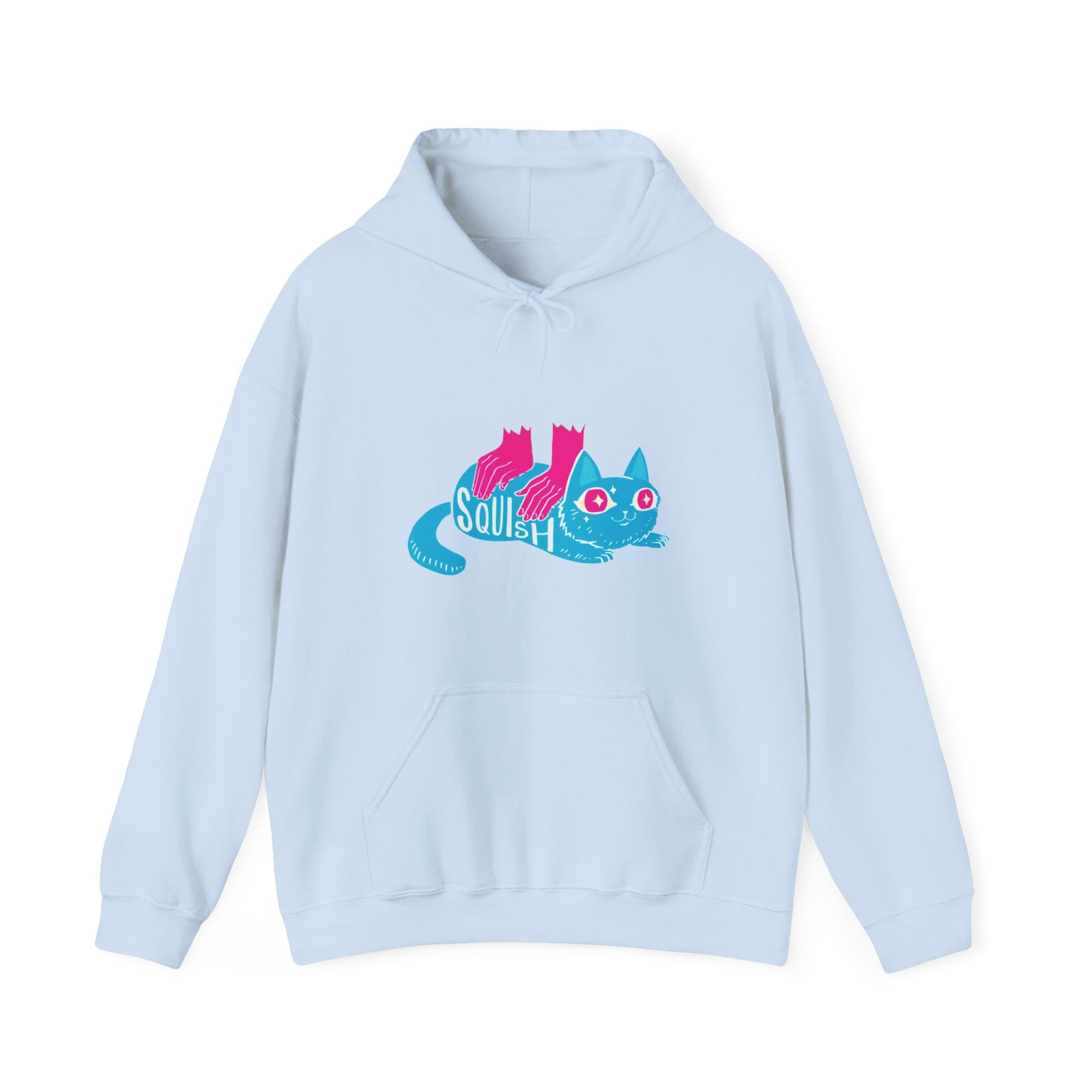 Light Blue | Squish That Cat Unisex Hoodie