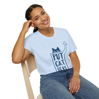 Calling All Shoulder Cats Essential Unisex Cotton Tee, Four Colors, 6 Sizes