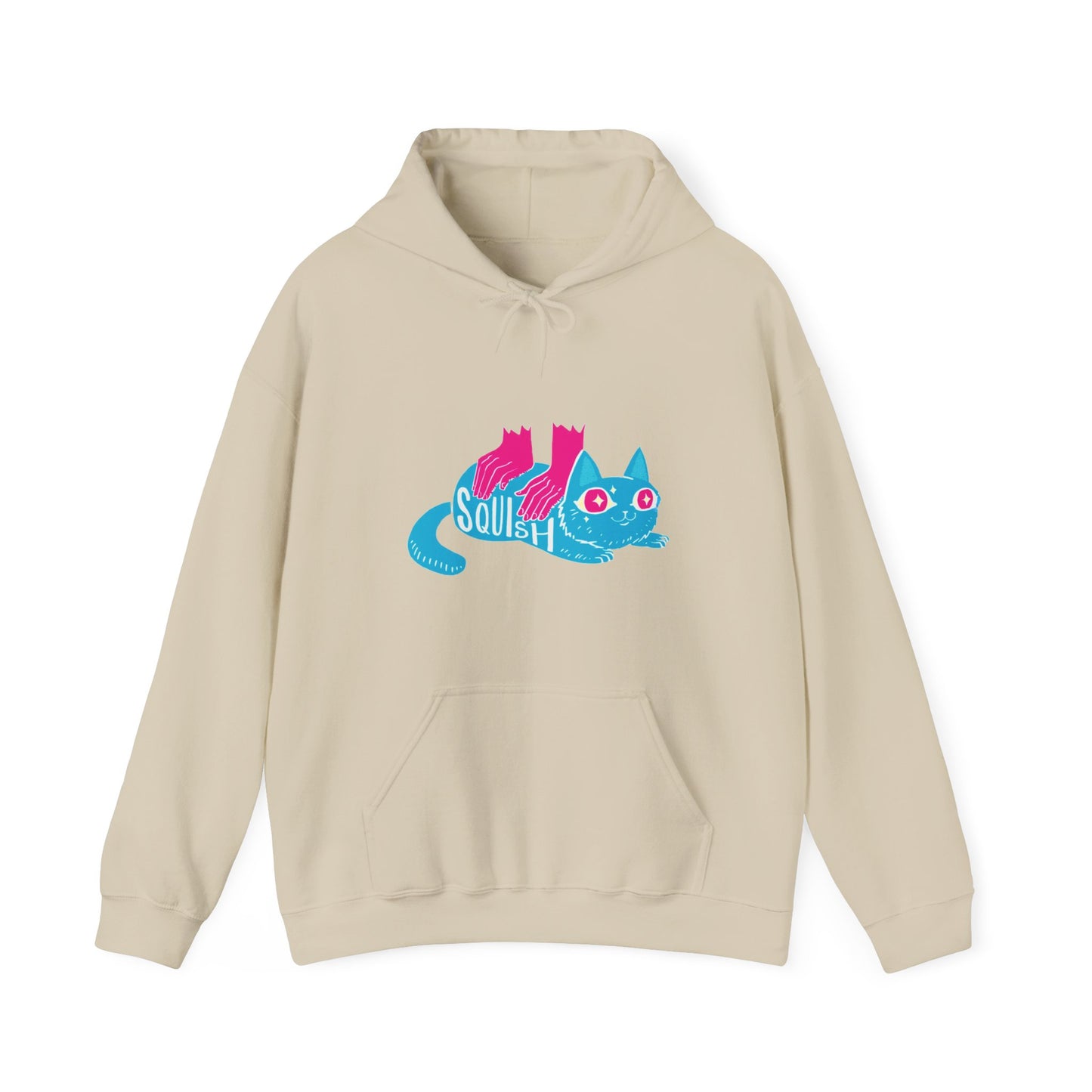 On Beige | Squish That Cat Unisex Hoodie