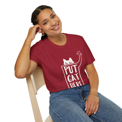 Calling All Shoulder Cats Essential Unisex Antique Red Cotton Tee, 6 Sizes