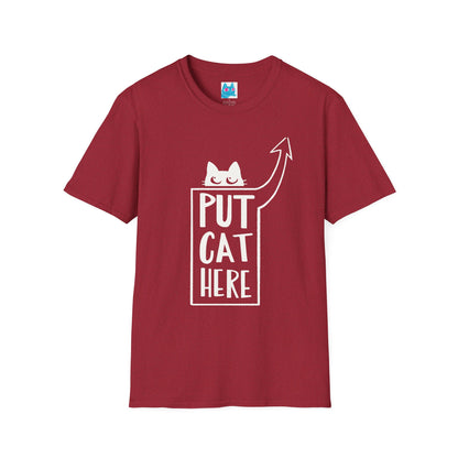 Calling All Shoulder Cats Essential Unisex Antique Red Cotton Tee, 6 Sizes