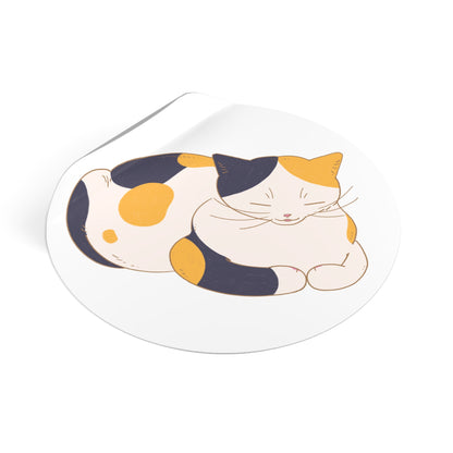 SquishThatCat Calico Sticker, 3 x 3-in