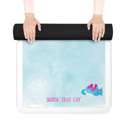 SquishThat Cat Brand Yoga Mat, Purrfect for Mother's Day