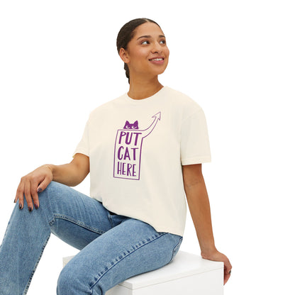 Women's Ivory Boxy Tee, 3 Sizes