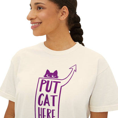 Women's Ivory Boxy Tee, 3 Sizes