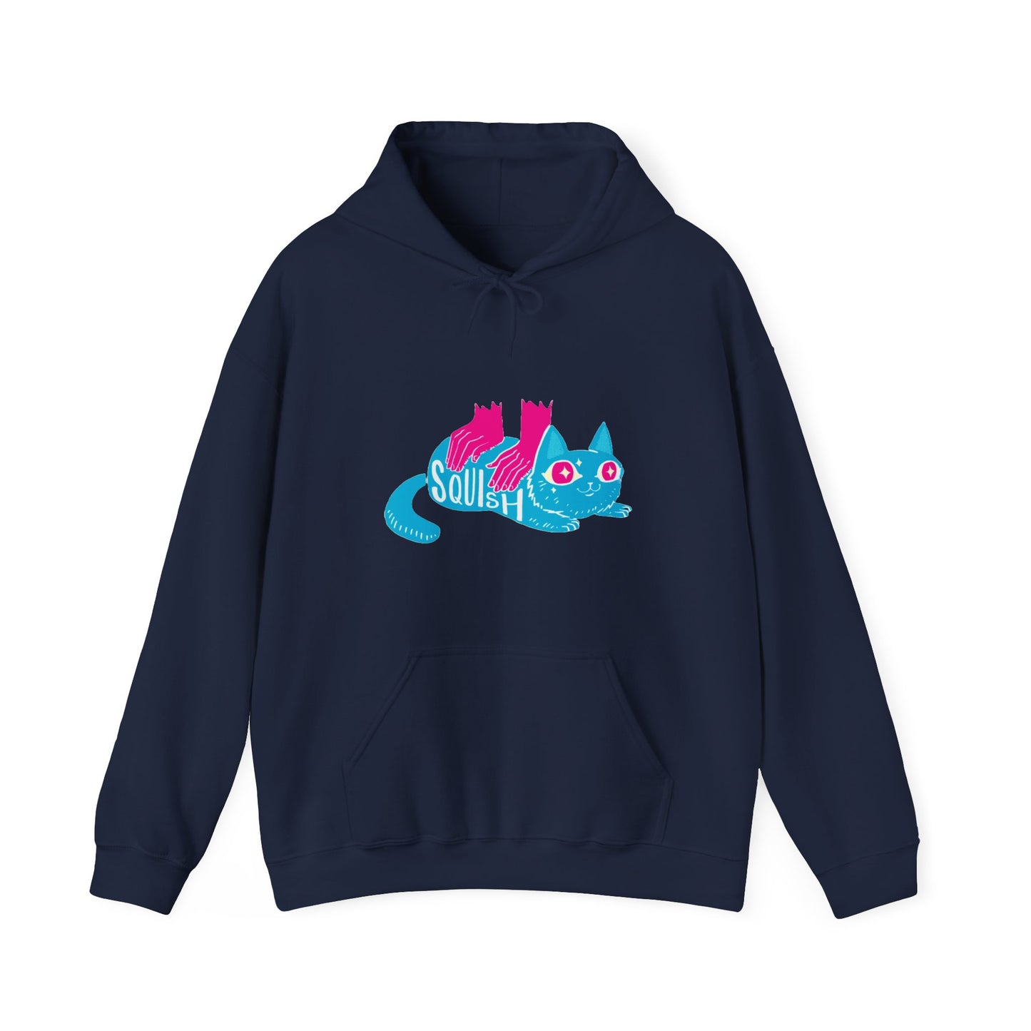 Dark Blue | Squish That Cat Unisex Hoodie