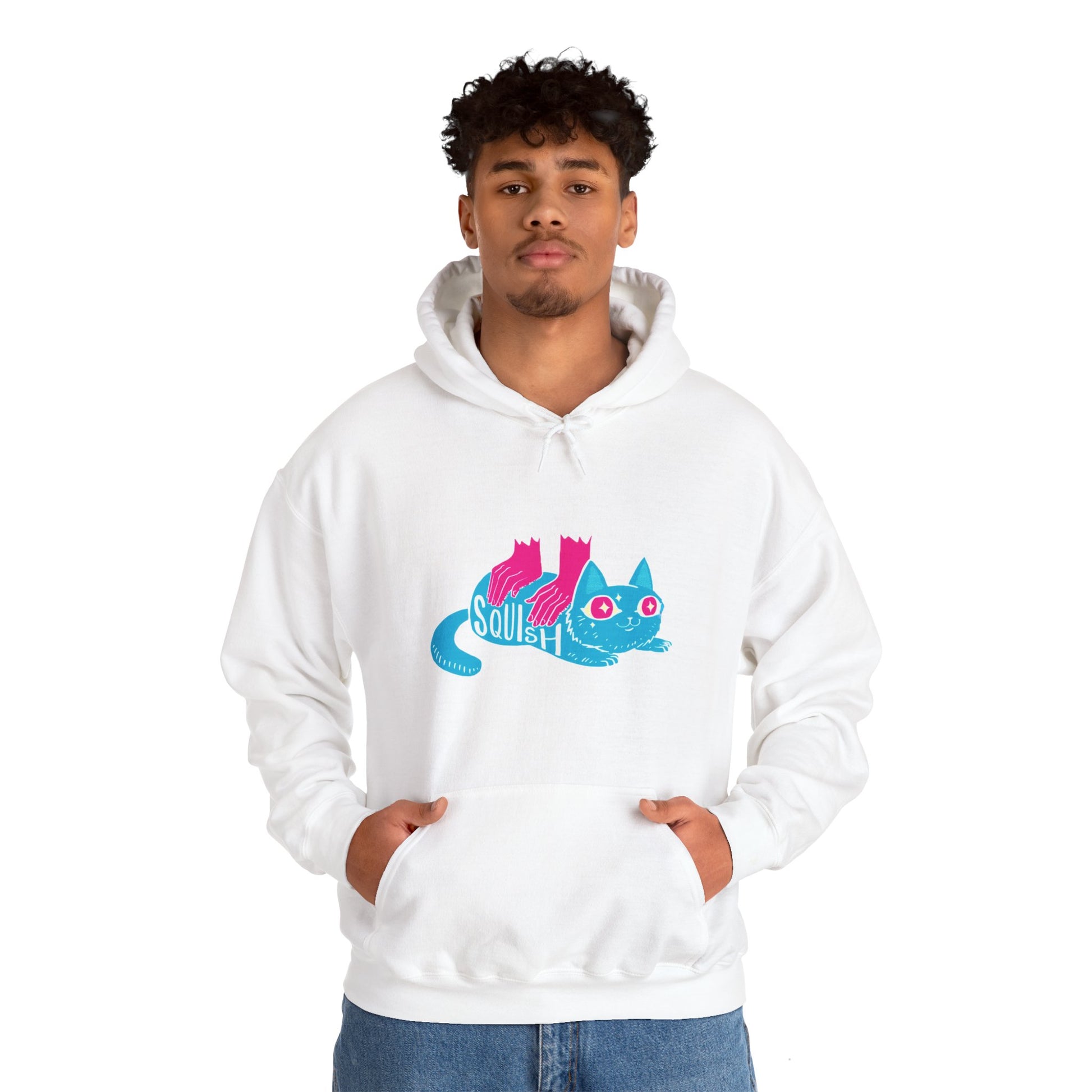 Men's Hoodie | Squish That Cat Unisex Hoodie